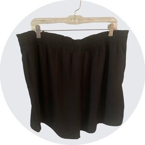 DR2 Shorts‎ Black Elastic Bow Tie Waist w/Side Pockets Sz XXL EUC